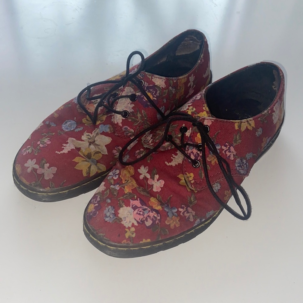 Doc Marten Floral Shoes